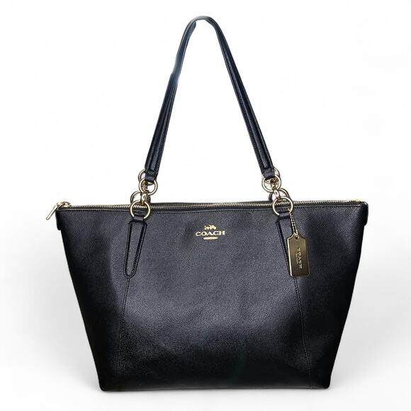 Coach Ava Tote in Black Crossgrain Leather Gold hardware - Picture 5 of 13